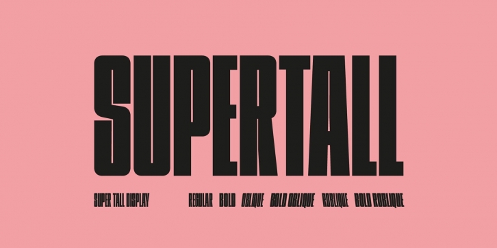 Supertall Font Font Download