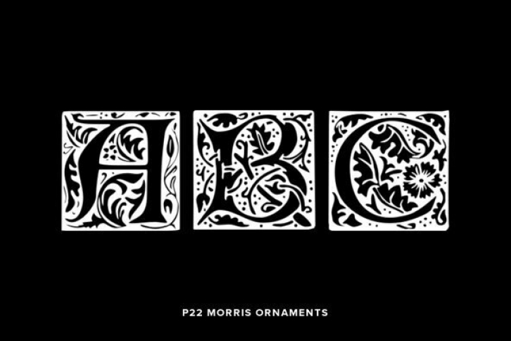 P22 Morris Ornaments Font Font Download