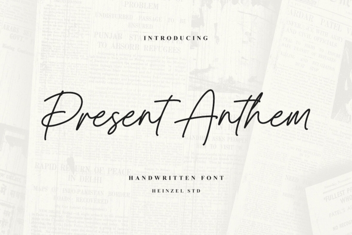 Present Anthem Font Font Download