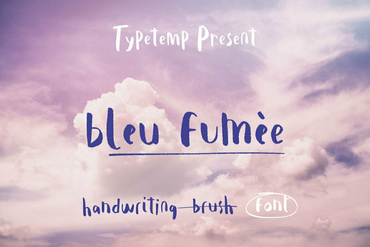 Bleu Fumee Font Font Download