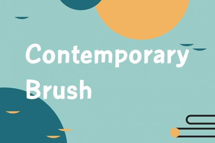 Contemporary Brush Font Font Download