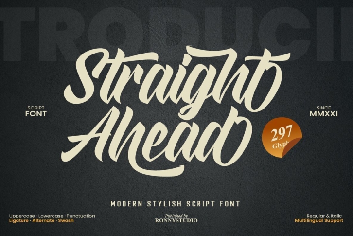 Straight Ahead Font Font Download