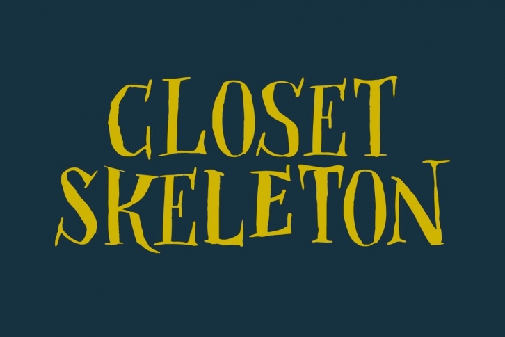 Closet Skeleton Font Font Download