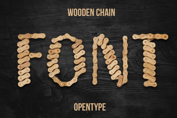 Wooden Chain Font Font Download