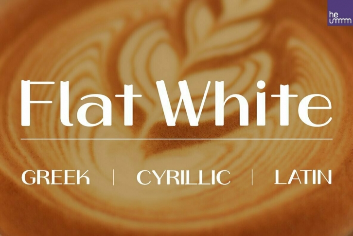 HU Flat White Font Font Download