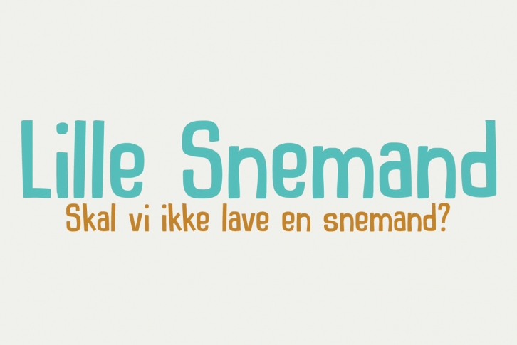 Lille Snemand Font Font Download