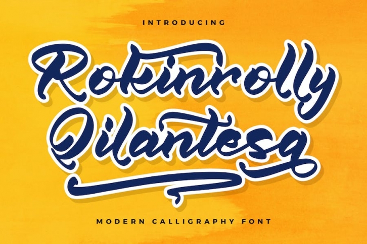 Rokinrolly Qilantesa Modern Calligraphy Font Font Download