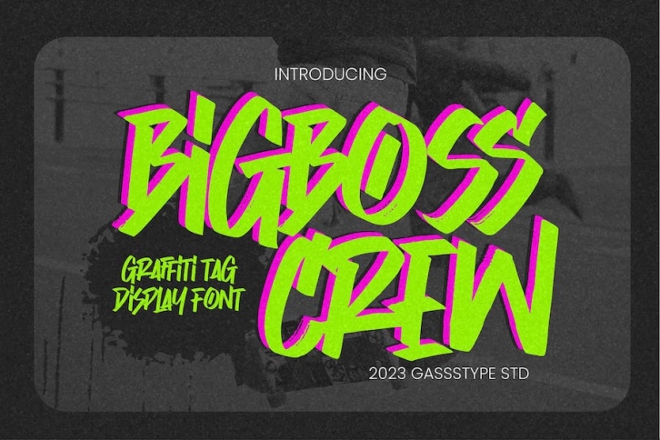 BigBoss Crew - Graffiti Tag Display Font Font Download