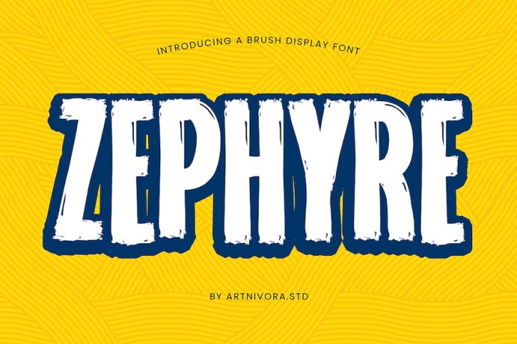 Zephyre - Brush Display Font Font Download