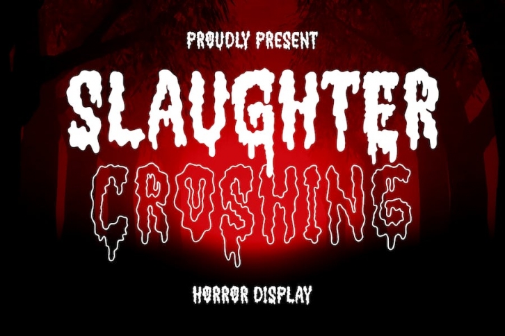 Slaughter Croshing Horor Display Font Font Download