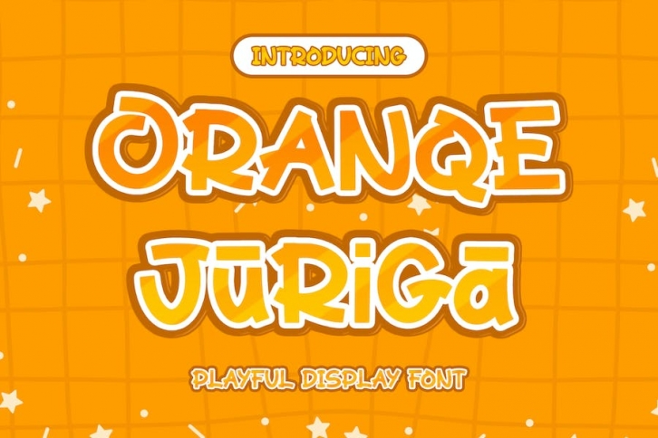 Oranqe Juriga - Playful Display Font Font Download