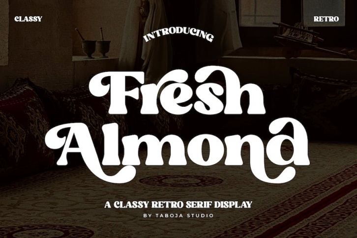 Fresh Almond - Retro Vintage Typeface Font Download