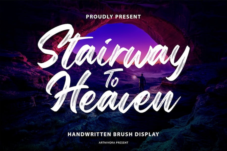 Stairwaytoheaven - Handwritten Brush Font Font Download