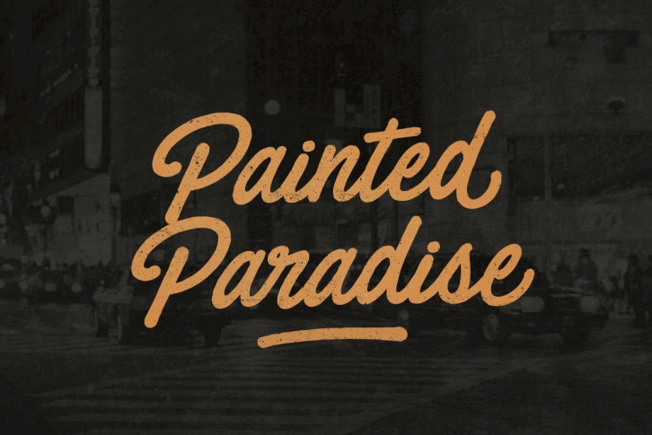 Painted Paradise Font Font Download