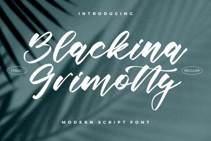 Blackina Grimotty Modern Script Font Font Download