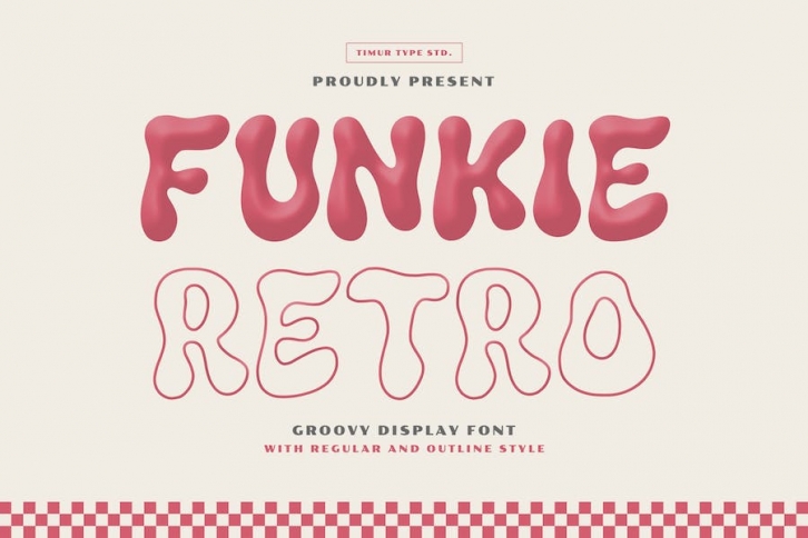 Funkie Retro - Groovy Display Font TT Font Download