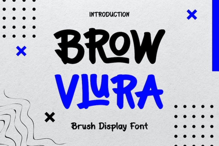 BROW VLURA - Brush Display Font Font Download