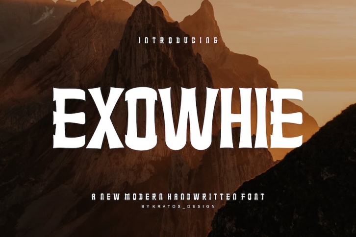 Exowhie - Font Font Download