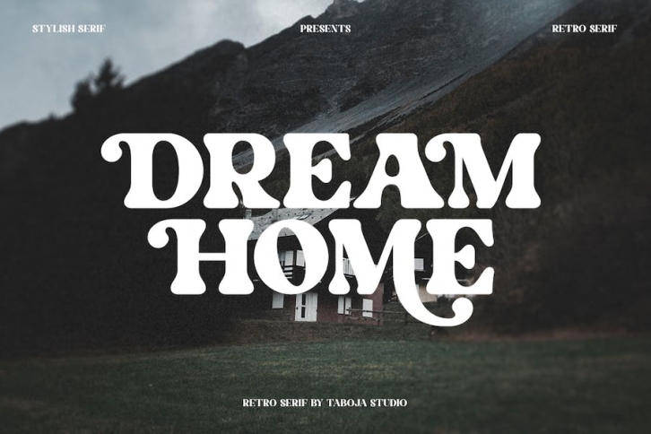 Dream Home - Retro Display Font Download