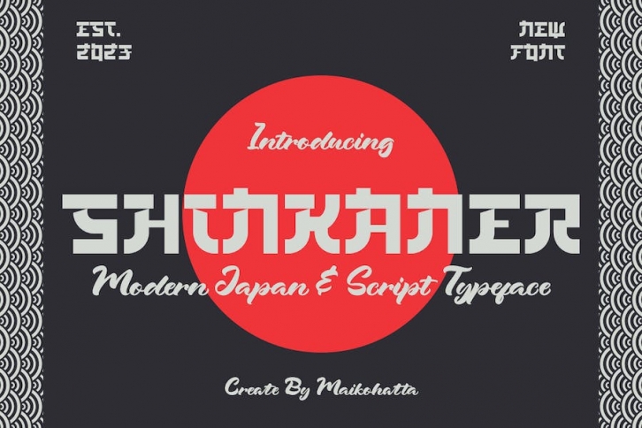 Shinkaner - Modern Japan and Script Typeface Font Download