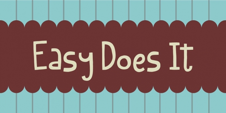 Easy Does It Font Font Download