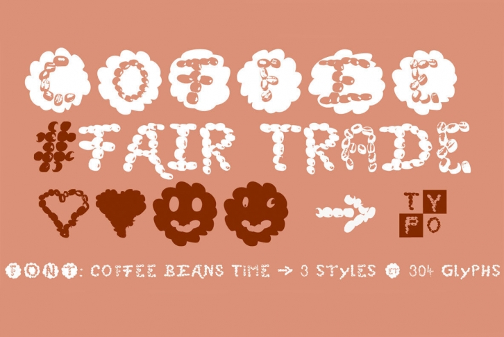 Coffee Beans Time Font Font Download