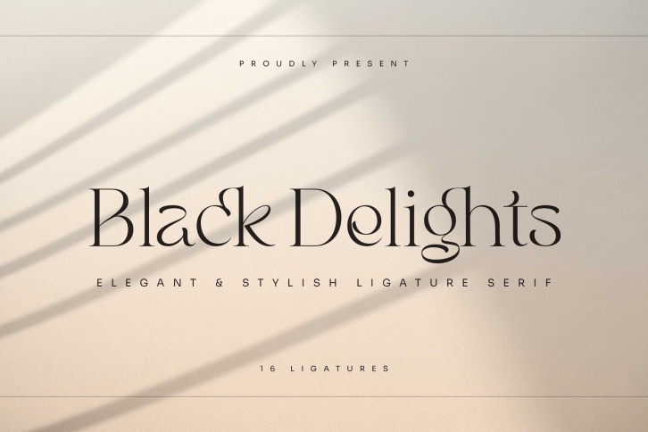 Black Delights Font Font Download