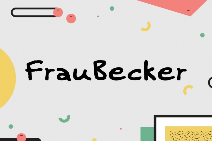 Frau Becker Font Font Download