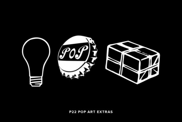 P22 Pop Art Extras Font Font Download