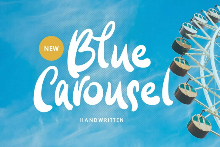 Blue Carousel Font Font Download