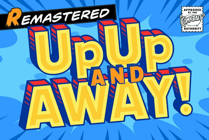 Up Up And Away Font Font Download