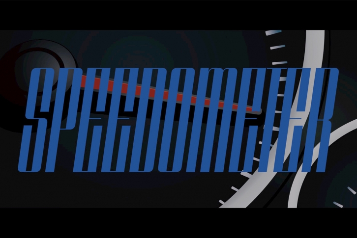 Speedometer Font Font Download