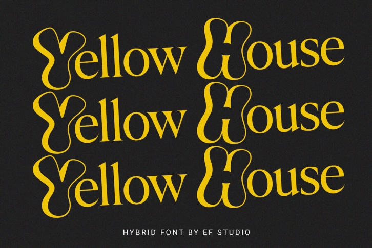 Yellow House Font Font Download