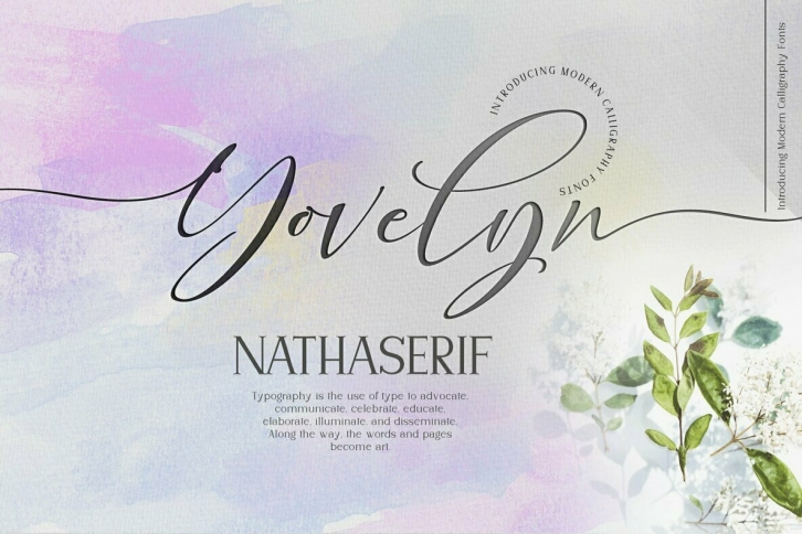 Yovelyn and Natha Font Font Download