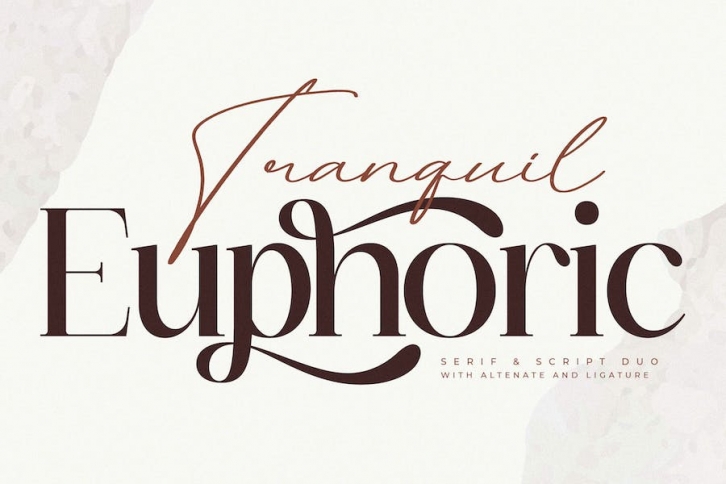 Tranquil Euphoric Font Duo Font Download