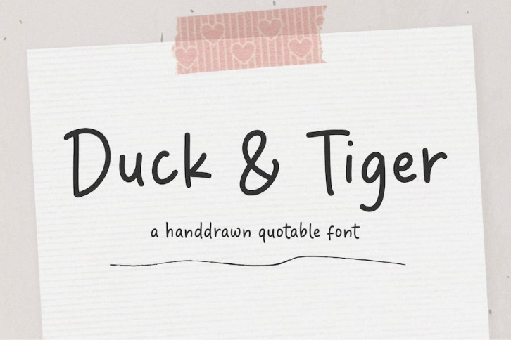 Duck Tiger Font Download