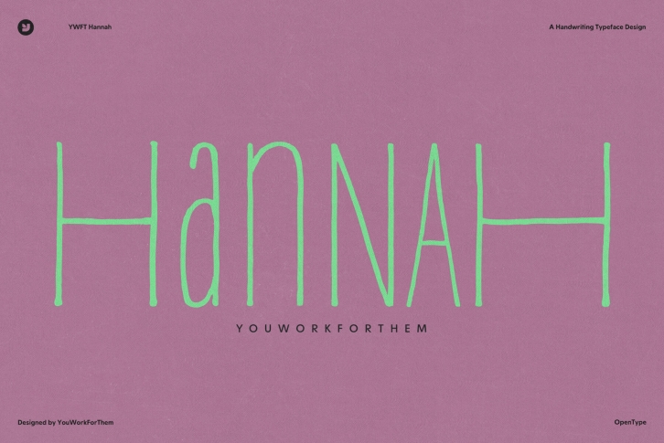 Meet YWFT Hannah - Handcrafted Perfection Font Download
