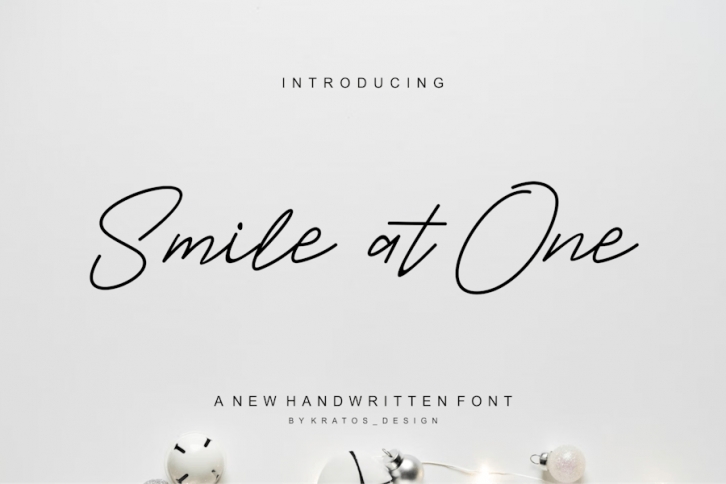 Smile At One - Font Font Download