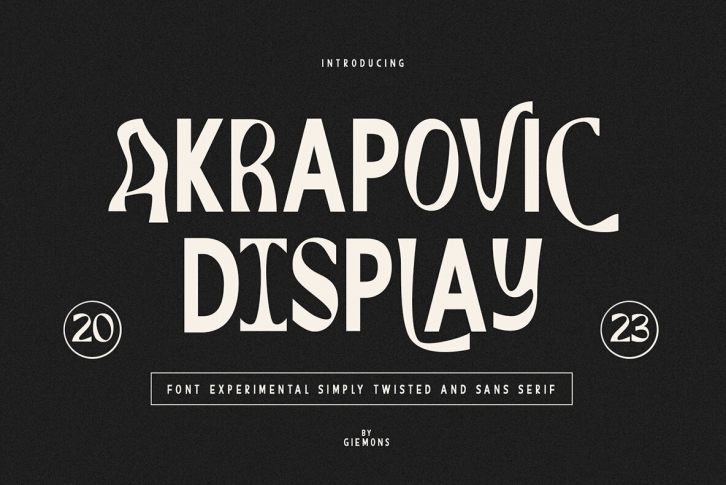 Akrapovic Display Font Font Download