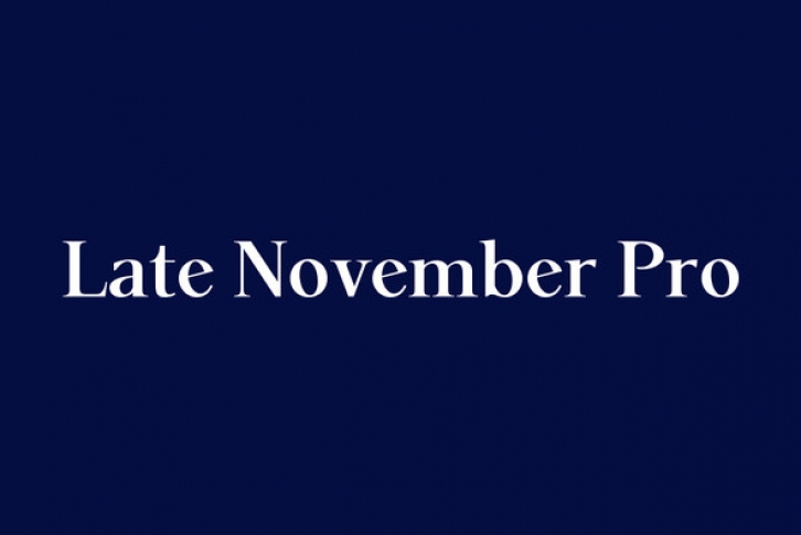 P22 Late November Pro Font Font Download