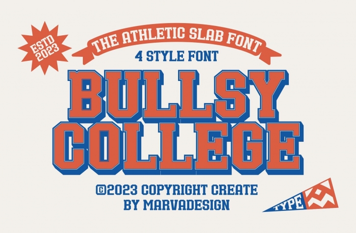 Bullsy College Font Font Download