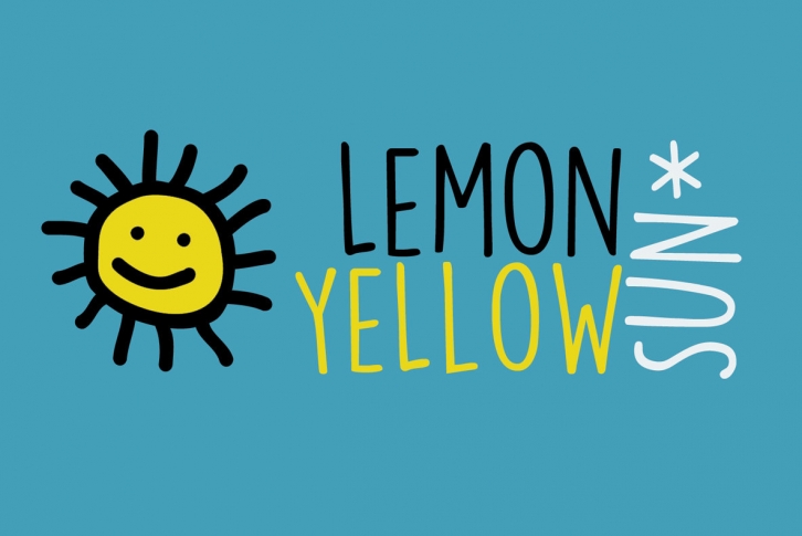 Lemon Yellow Sun Font Font Download