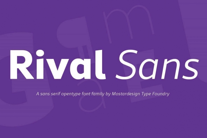 Rival Sans Font Font Download