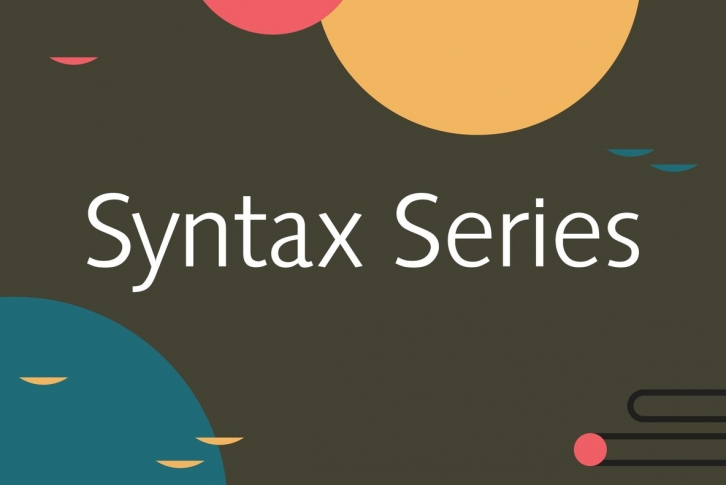 Syntax Series Font Font Download