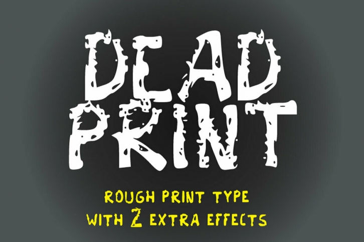 Dead Print Font Font Download