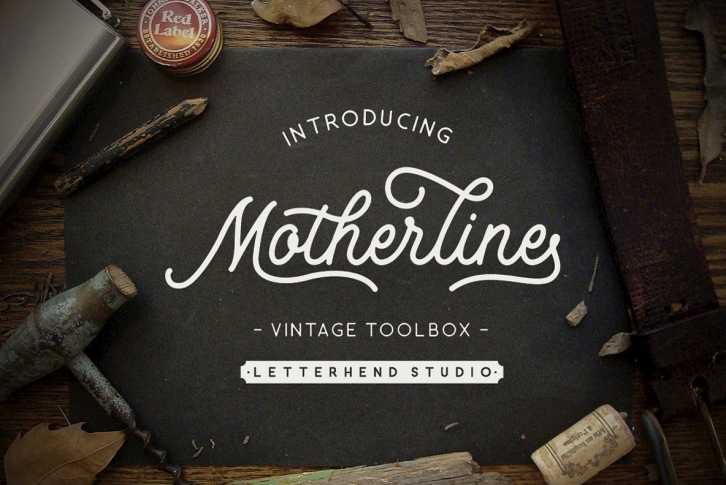 Motherline Vintage Toolbox Font Font Download