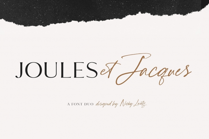 Joules et Jacques: Classy Duo Infusing Elegance & Authenticity into Designs Font Download