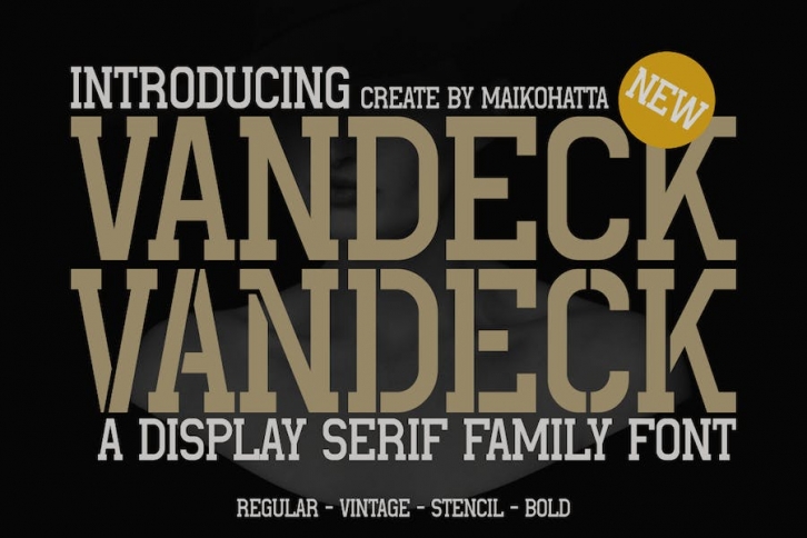 Vandeck - Display Serif Family Font Font Download