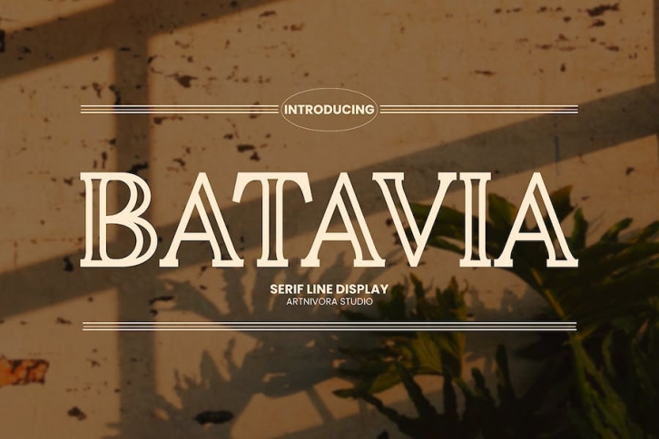 Batavia - Serif Line Font Font Download