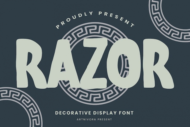 Razor - Decorative Display Font Font Download